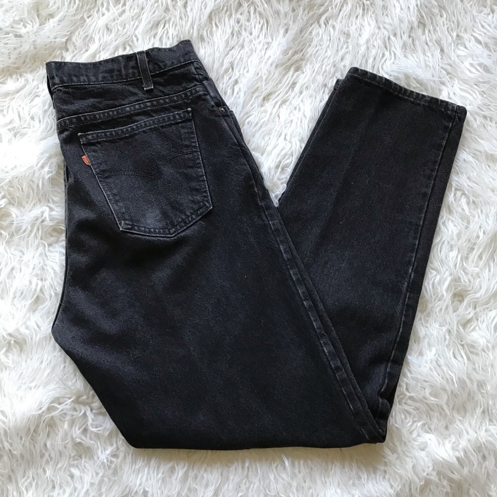 VTG LEVI’S ORANGE TAB BLACK‎ STRAIGHT LEG JEANS